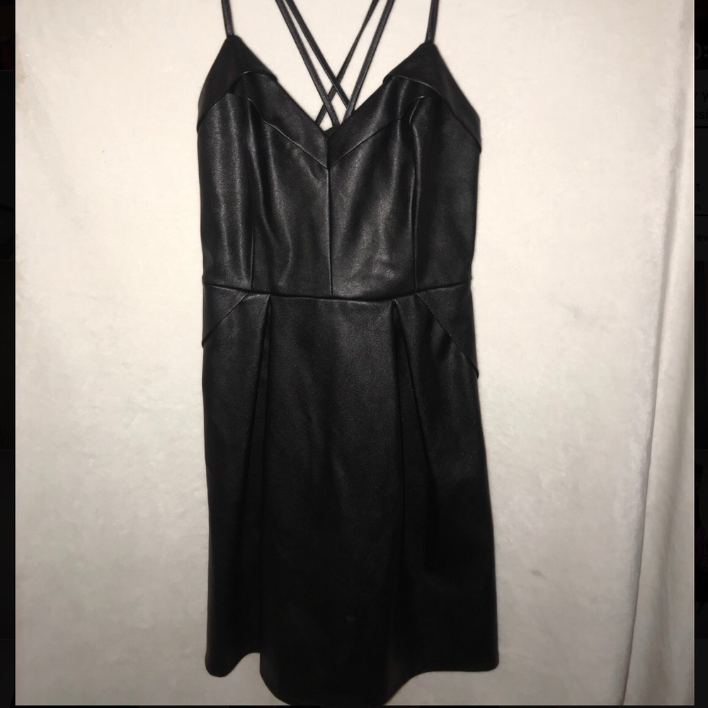Faux leather Dress
